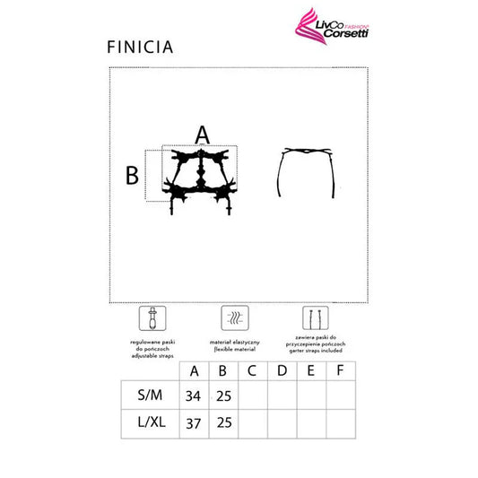 LIVCO CORSETTI FASHION - FINICIA LC90724 LIGUERO NEGRO S/M - Nuvica