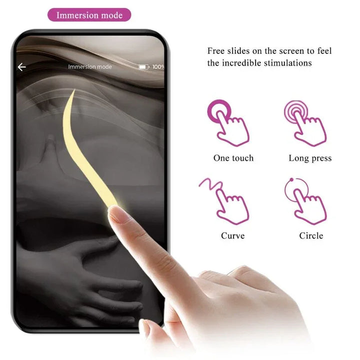 PRETTY LOVE - JAYLEEN VIBRADOR APP CONTROL REMOTO LILA - Nuvica