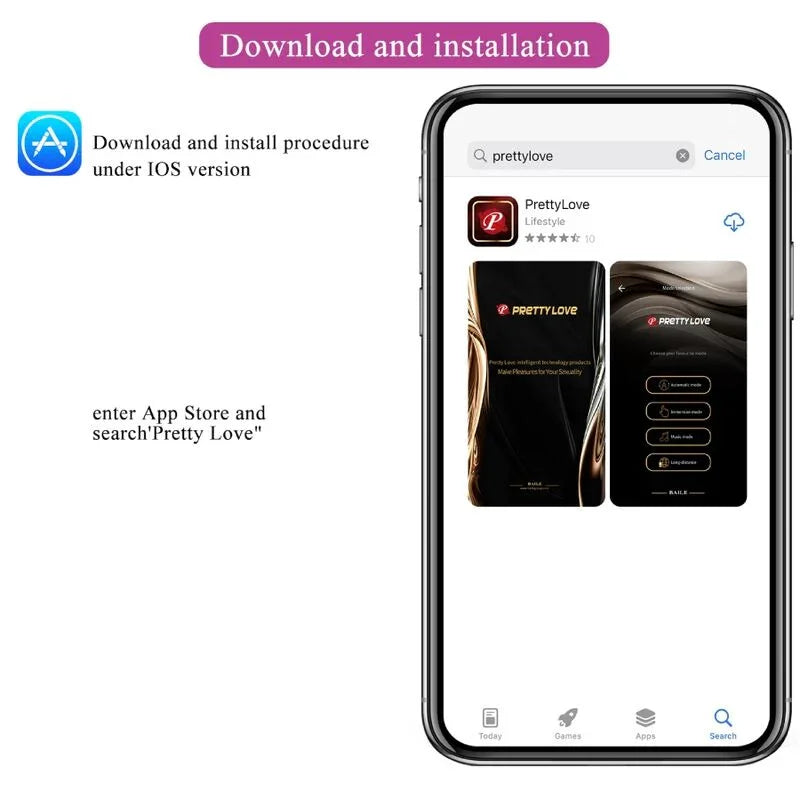 PRETTY LOVE - JAYLEEN VIBRADOR APP CONTROL REMOTO LILA - Nuvica