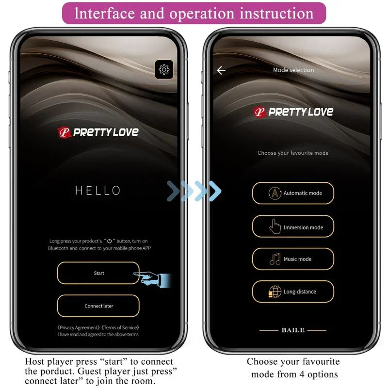 PRETTY LOVE - JAYLEEN VIBRADOR APP CONTROL REMOTO LILA - Nuvica