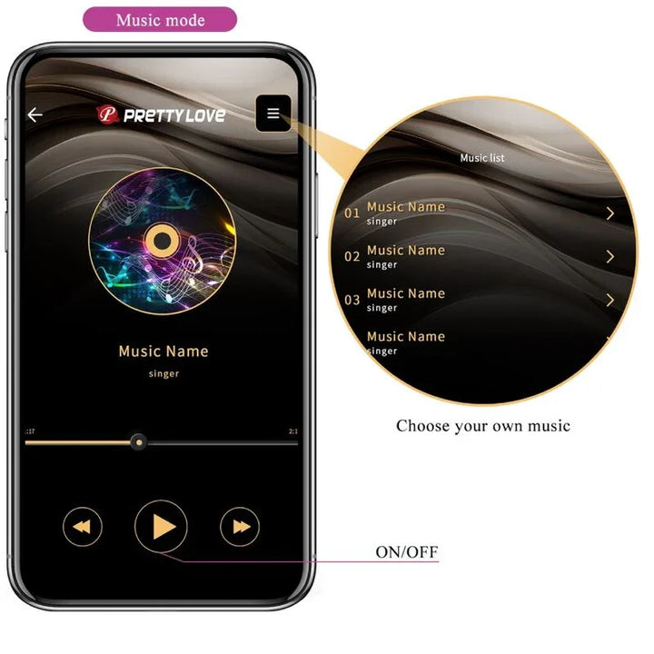 PRETTY LOVE - CATALINA VIBRADOR APP CONTROL REMOTO LILA - Nuvica