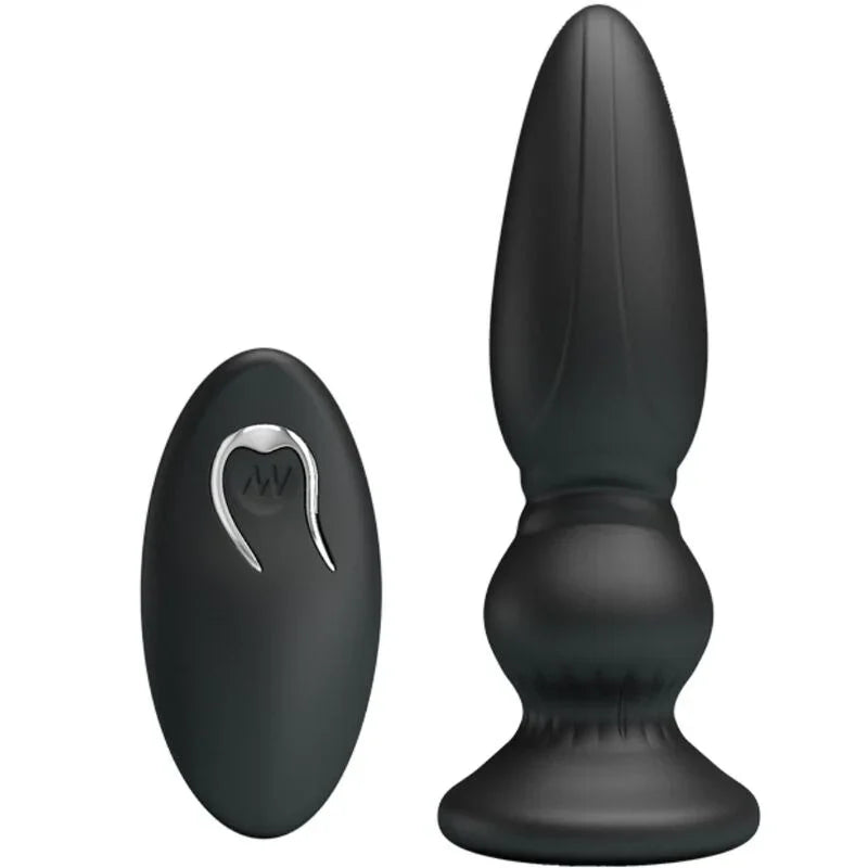 MR PLAY - VIBRADOR POTENTE CONTROL REMOTO ANAL PLUG NEGRO - Nuvica