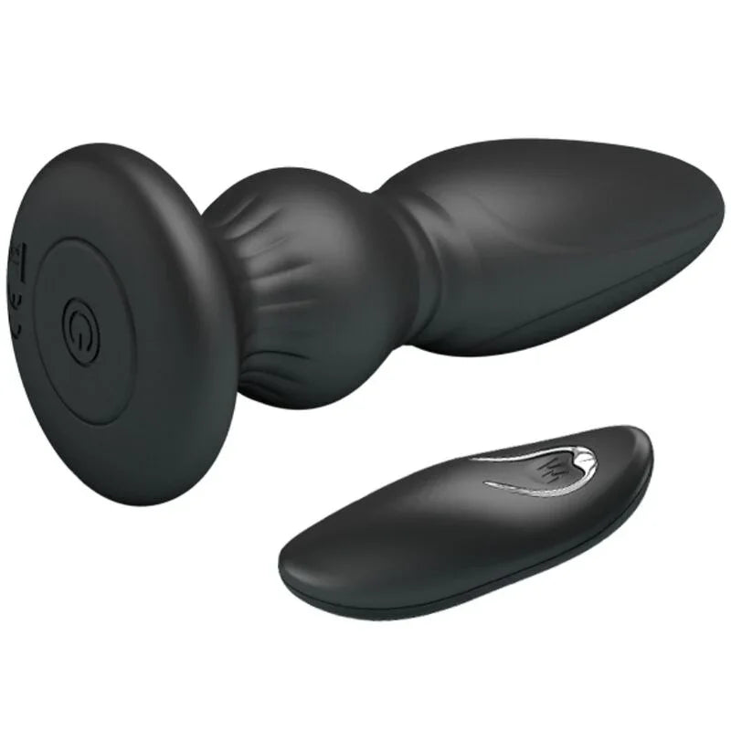 MR PLAY - VIBRADOR POTENTE CONTROL REMOTO ANAL PLUG NEGRO - Nuvica