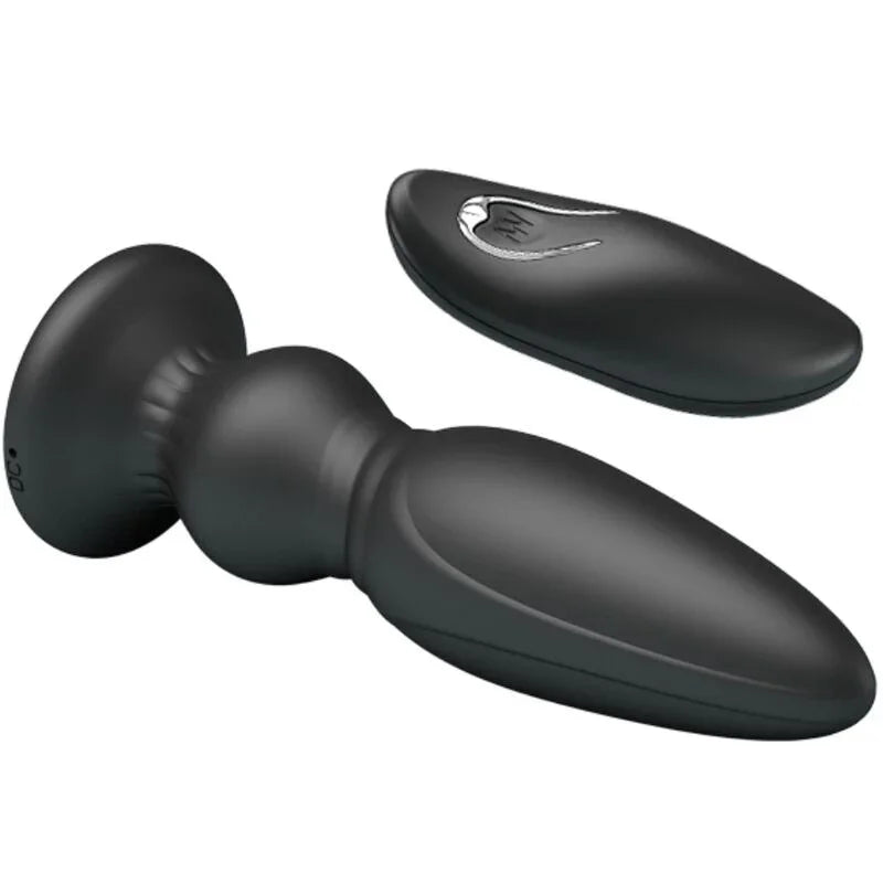 MR PLAY - VIBRADOR POTENTE CONTROL REMOTO ANAL PLUG NEGRO - Nuvica