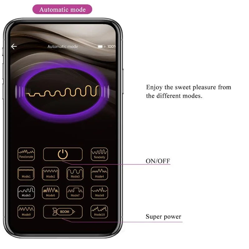 PRETTY LOVE - ELVIRA KEGEL BALLS APP CONTROL REMOTO MORADO - Nuvica
