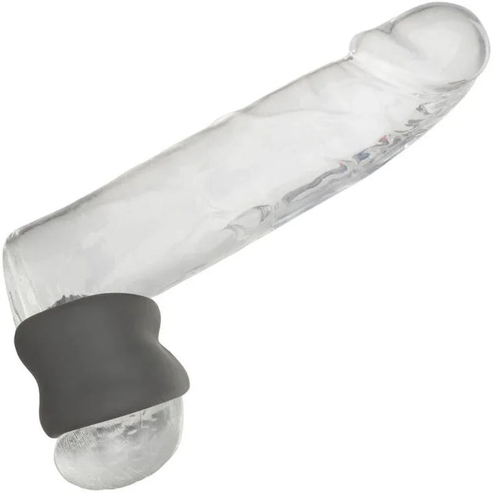 CALEXOTICS - ALPHA ANILLO EXTENSIÓN ESCROTO DOBLE NEGRO - Nuvica