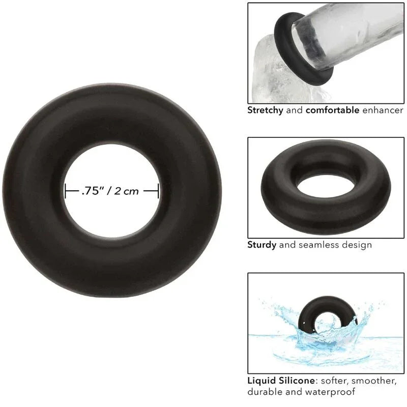 CALEXOTICS - ALPHA ANILLO PROLONG MEDIO NEGRO - Nuvica
