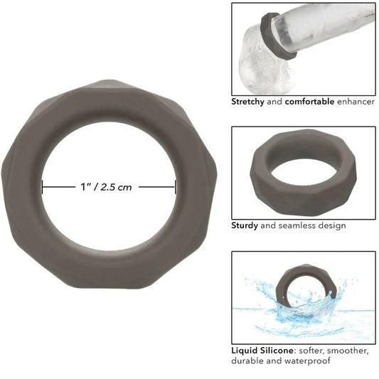 CALEXOTICS - ALPHA ANILLO PROLONG PRISMTICO GRIS - Nuvica