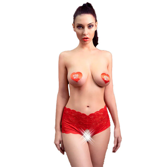 CHILIROSE - CR 4641 PANTIES CROTCHLESS ROJO L/XL - Nuvica