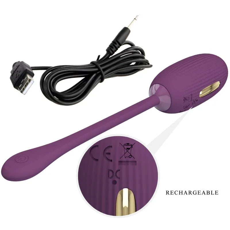 PRETTY LOVE - DOREEN HUEVO VIBRADOR RECARGABLE LILA - Nuvica