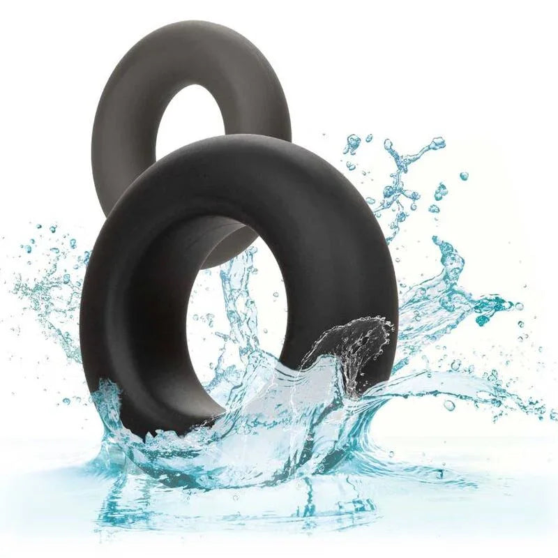 CALEXOTICS - ALPHA SET DE 2 ANILLOS PROLONG GRIS - Nuvica