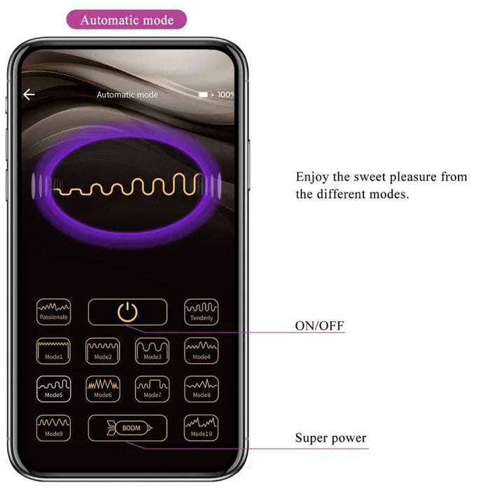 PRETTY LOVE - AUGUST VIBRADOR DOBLE PLACER APP REMOTE - Nuvica
