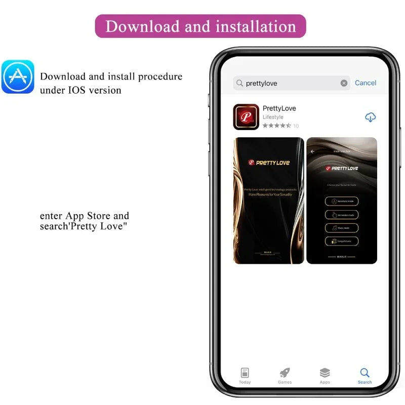 PRETTY LOVE - AUGUST VIBRADOR DOBLE PLACER APP REMOTE - Nuvica