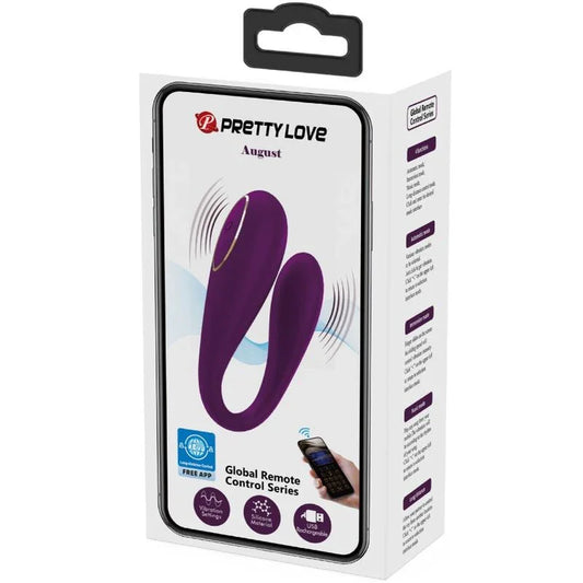 PRETTY LOVE - AUGUST VIBRADOR DOBLE PLACER APP REMOTE - Nuvica
