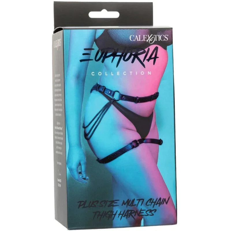 CALEXOTICS - EUPHORIA ARNÉS DE MUSLO CADENA TALLA GRANDE - Nuvica