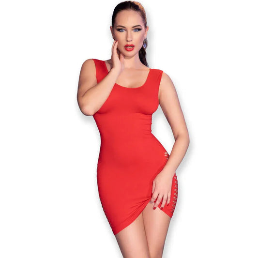 CHILIROSE - CR 4622 VESTIDO ROJO S/M - Nuvica