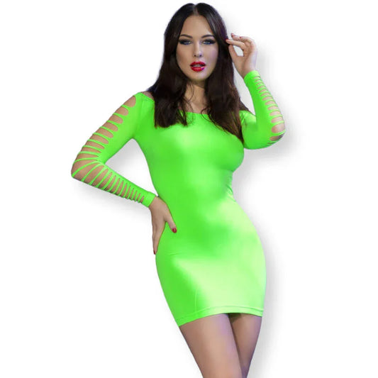 CHILIROSE - CR 4617 VESTIDO VERDE S/M - Nuvica