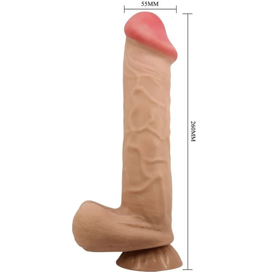 PRETTY LOVE - SLIDING SKIN SERIES DILDO REALÍSTICO CON VENTOSA PIEL DESLIZANTE 26 CM - Nuvica
