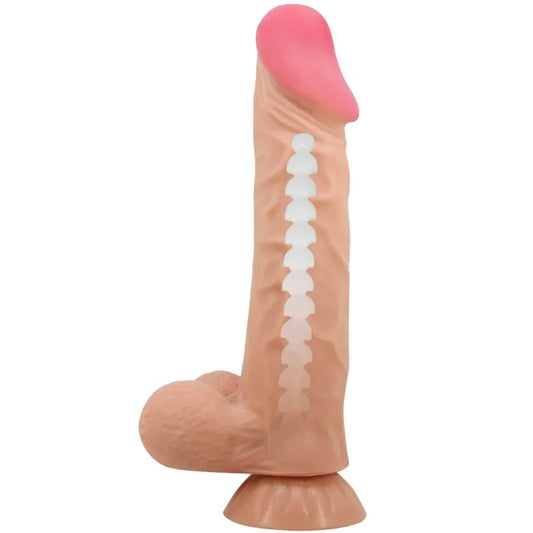 PRETTY LOVE - SLIDING SKIN SERIES DILDO REALÍSTICO CON VENTOSA PIEL DESLIZANTE 24 CM - Nuvica
