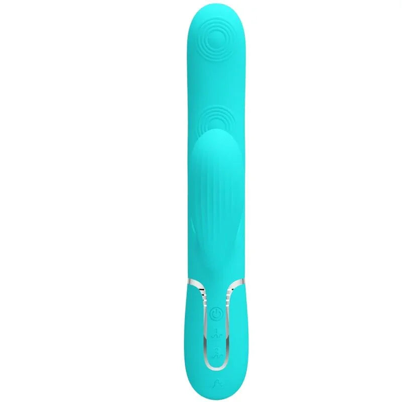 PRETTY LOVE - PERLITA VIBRADOR PUNTO G 3 EN 1 MULTIFUNCIÓN VERDE AGUA - Nuvica