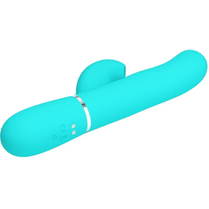 PRETTY LOVE - PERLITA VIBRADOR PUNTO G 3 EN 1 MULTIFUNCIÓN VERDE AGUA - Nuvica