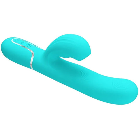 PRETTY LOVE - PERLITA VIBRADOR PUNTO G 3 EN 1 MULTIFUNCIÓN VERDE AGUA - Nuvica