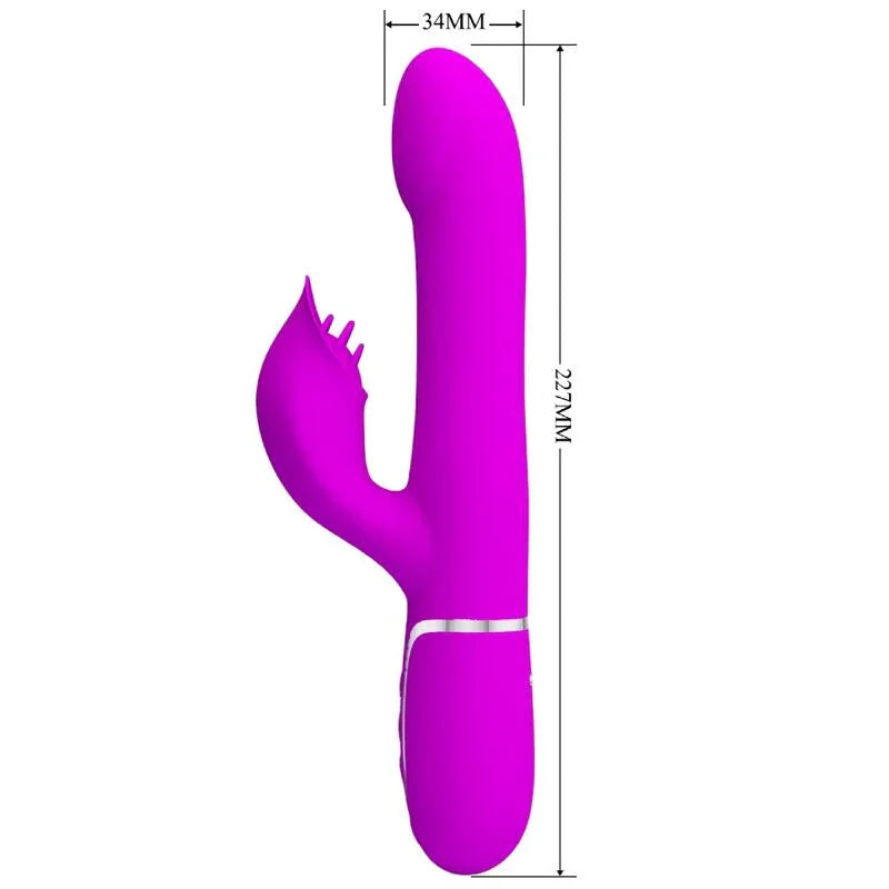 PRETTY LOVE - VIBRADOR RABBIT PERLAS VIOLETA - Nuvica