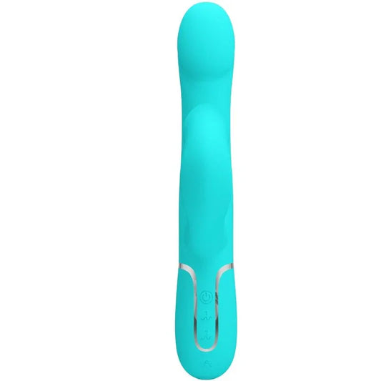 PRETTY LOVE - VIBRADOR RABBIT PERLAS VERDE AGUA - Nuvica