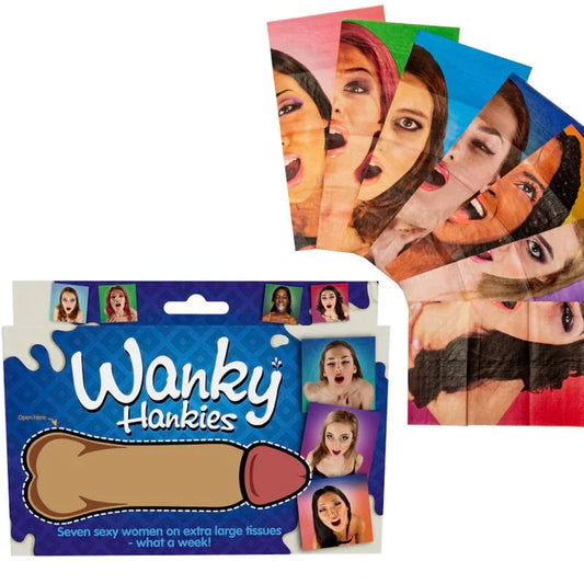 SPENCER & FLEETWOOD - WANKY HANKIES 7 PAÑUELOS EXTRA GRANDES MUJERES - Nuvica