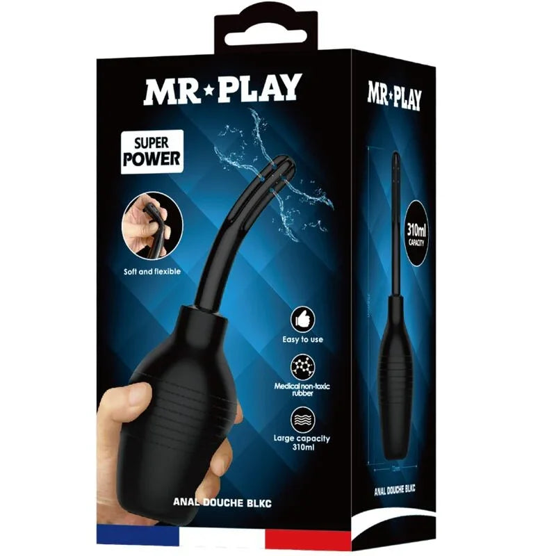 MR PLAY - DUCHA ANAL BLKC SUPER POWER NEGRO - Nuvica