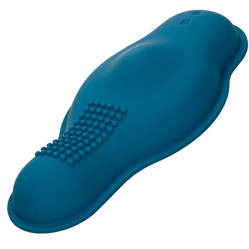 CALEXOTICS - RIDER MASAJEADOR DOBLE MOTOR CONTROL REMOTO AZUL - Nuvica
