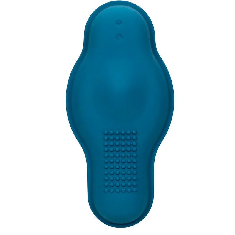 CALEXOTICS - RIDER MASAJEADOR DOBLE MOTOR CONTROL REMOTO AZUL - Nuvica