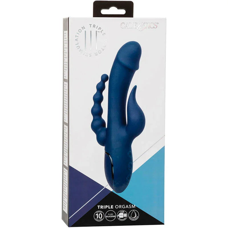 CALEXOTICS - VIBRADOR TRIPLE ORGASM AZUL - Nuvica