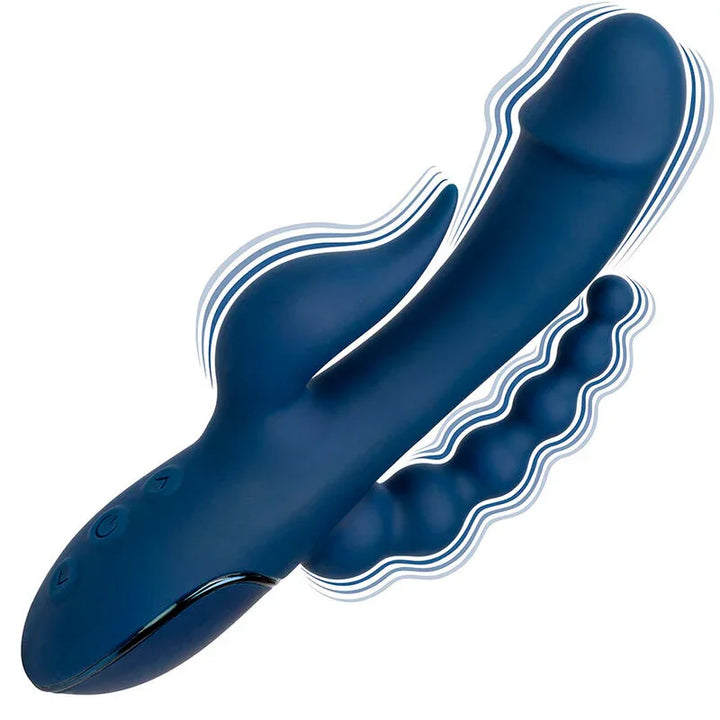 CALEXOTICS - VIBRADOR TRIPLE ORGASM AZUL - Nuvica