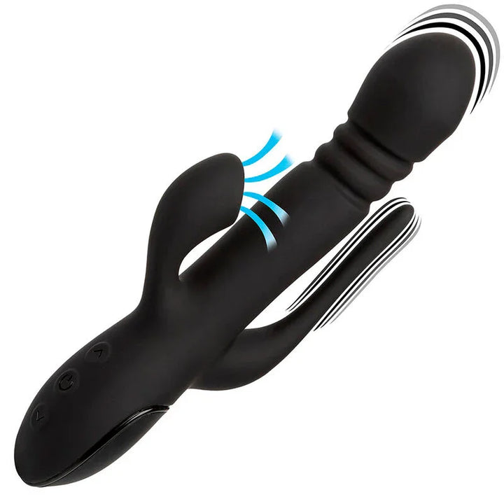 CALEXOTICS - VIBRADOR TRIPLE EUPHORIA NEGRO - Nuvica