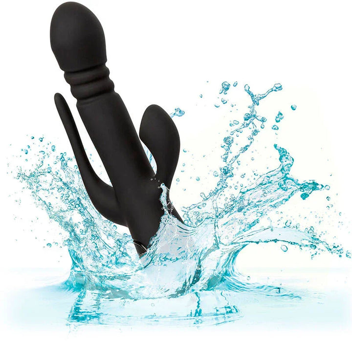 CALEXOTICS - VIBRADOR TRIPLE EUPHORIA NEGRO - Nuvica