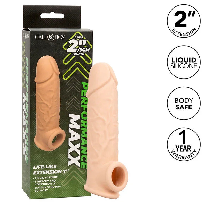 CALEXOTICS - PERFORMANCE MAXX EXTENSIÓN REALISTA 7 PIEL CLARO - Nuvica