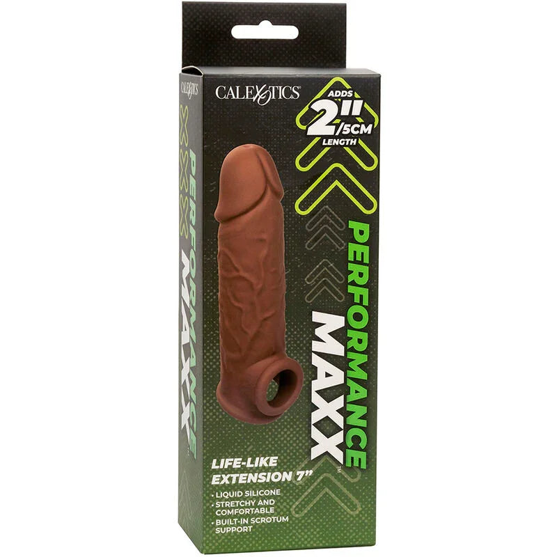 CALEXOTICS - PERFORMANCE MAXX EXTENSIÓN REALISTA 7 PIEL MORENO - Nuvica