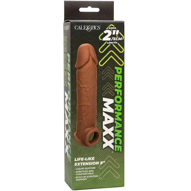 CALEXOTICS - PERFORMANCE MAXX EXTENSIÓN REALISTA 8 PIEL MORENO - Nuvica