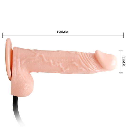 BAILE - INFLATABLE DILDO HINCHABLE REALÍSTICO CON VENTOSA 15 CM - Nuvica