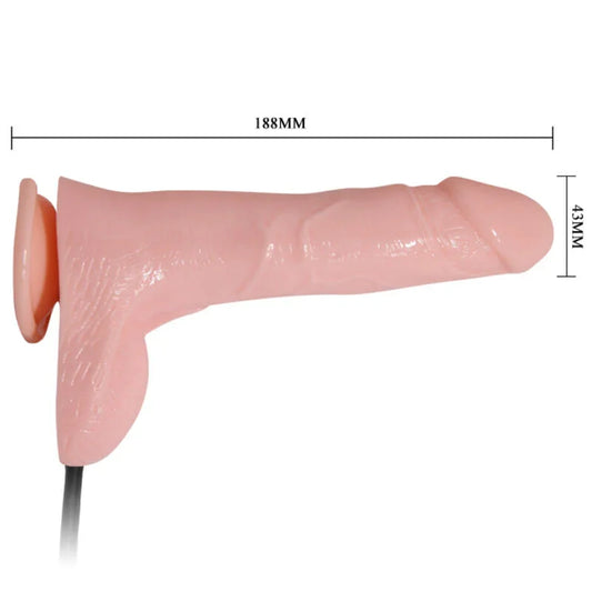 BAILE - INFLATABLE DILDO HINCHABLE REALÍSTICO CON VENTOSA 15 CM - Nuvica