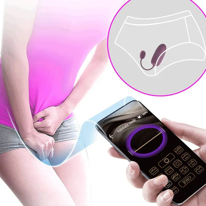 PRETTY LOVE - NYMPH HUEVO VIBRADOR CONTROLADO POR APP LILA - Nuvica