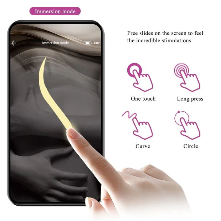 PRETTY LOVE - NYMPH HUEVO VIBRADOR CONTROLADO POR APP LILA - Nuvica
