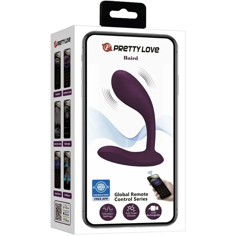 PRETTY LOVE - BAIRD G-SPOT 12 VIBRACIONES RECARGABLE LILA APP - Nuvica