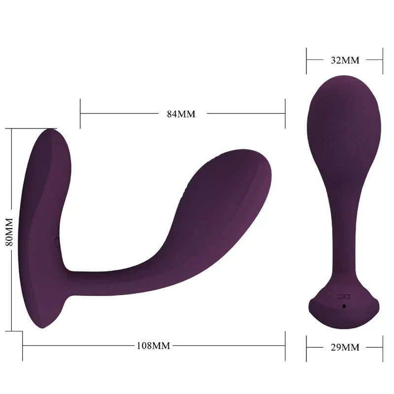 PRETTY LOVE - BAIRD G-SPOT 12 VIBRACIONES RECARGABLE LILA APP - Nuvica