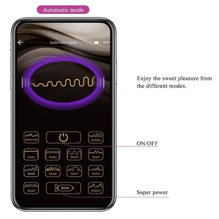 PRETTY LOVE - BAIRD G-SPOT 12 VIBRACIONES RECARGABLE LILA APP - Nuvica