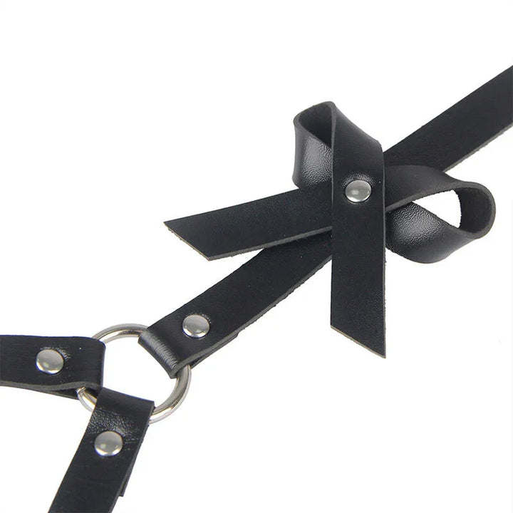 SUBBLIME - ARNÉS CINTURA Y PIERNAS CUERO NEGRO TALLA ÚNICA - Nuvica