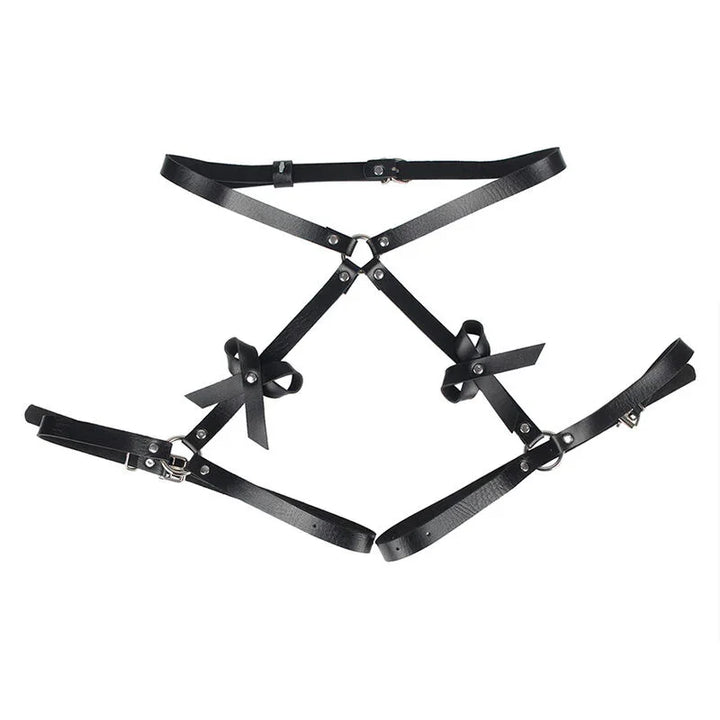 SUBBLIME - ARNÉS CINTURA Y PIERNAS CUERO NEGRO TALLA ÚNICA - Nuvica