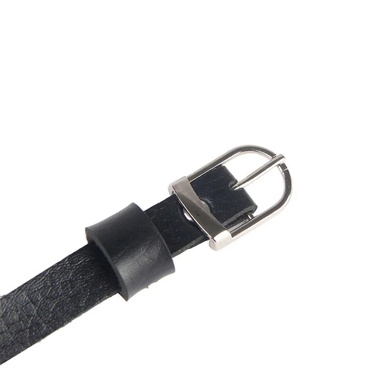 SUBBLIME - ARNÉS DE PECHO CADENAS CUERO NEGRO TALLA ÚNICA - Nuvica