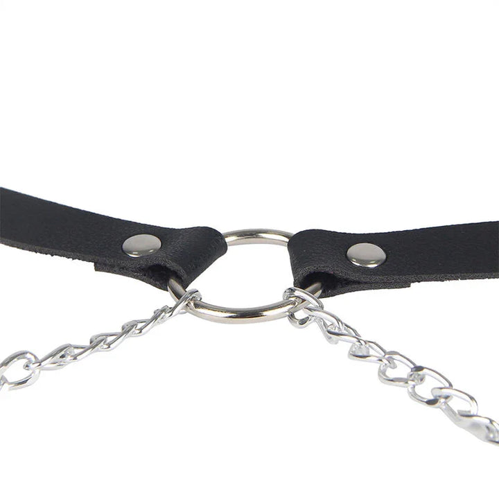 SUBBLIME - ARNÉS FORMA CINTURON CUERO NEGRO TALLA ÚNICA - Nuvica